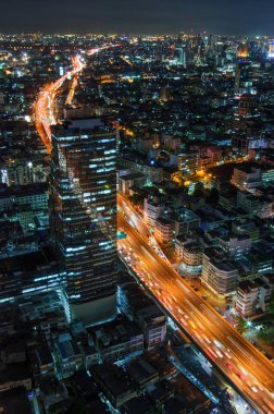  modern binalar arka planda Bangkok