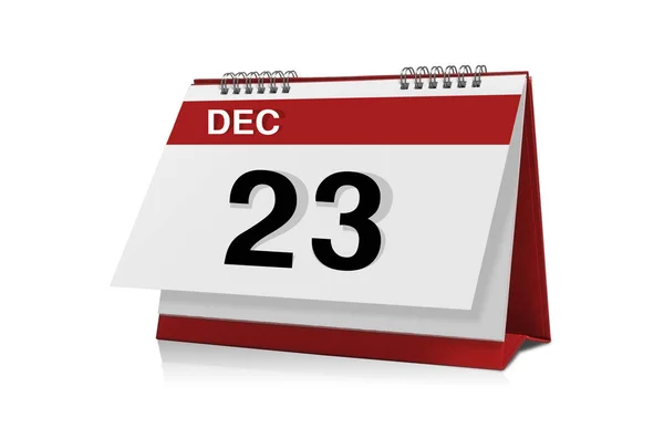 23 Δεκεμβρίου επιτραπέζιο ημερολόγιο — Φωτογραφία Αρχείου