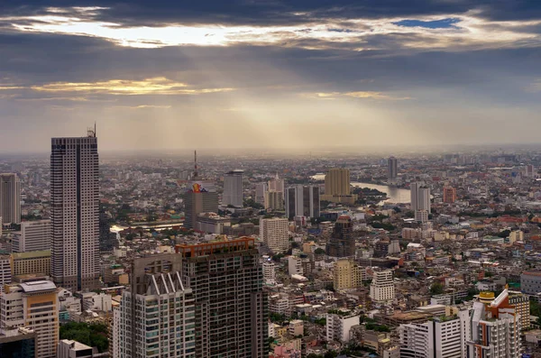 Paysage quartier résidentiel, Bangkok — Photo