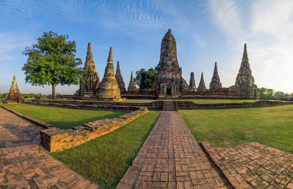 Paisagem Parque Histórico de Ayutthaya — Fotografia de Stock