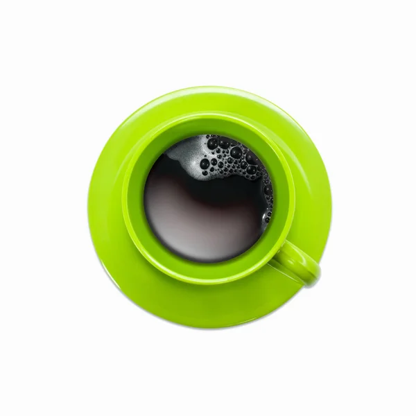 Copo de café verde isolado — Fotografia de Stock