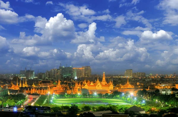 Paisaje de Bangkok por la noche , — Foto de Stock