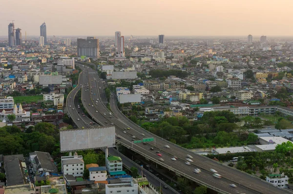Μπανγκόκ ταχείας κυκλοφορίας και τον αυτοκινητόδρομο κάτοψη — Φωτογραφία Αρχείου