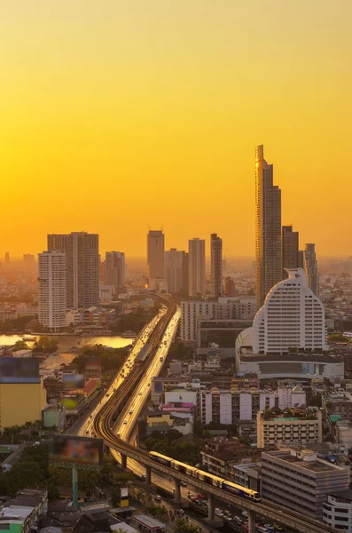 Večerní krajina Bangkok — Stock fotografie