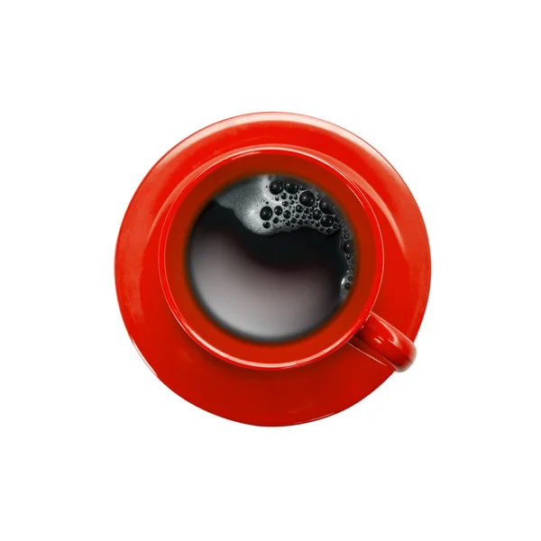 Red coffee cup isolated — Stock Photo, Image