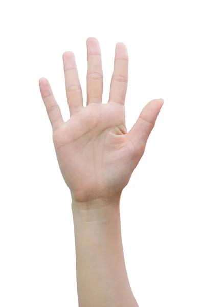 Vrouwelijke hand tellen — Stockfoto