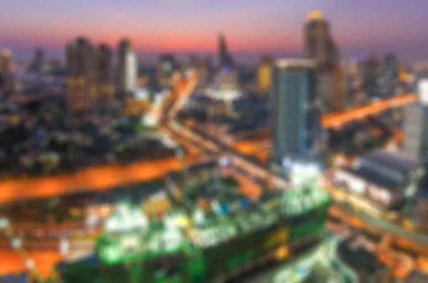 Blick von oben auf Wolkenkratzer, Bangkok. — Stockfoto