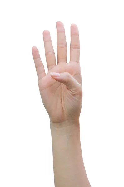 Vrouwelijke hand tellen — Stockfoto