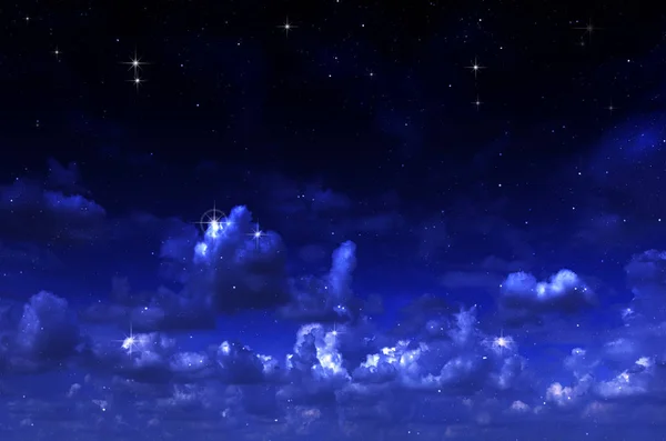 Hermoso cielo nocturno — Foto de Stock