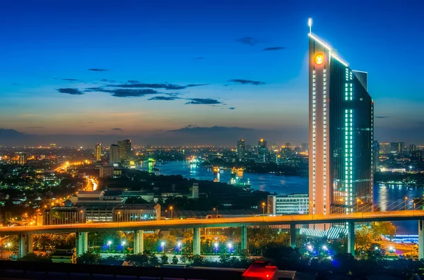 Kasikorn Bank Sede Skyline — Fotografia de Stock