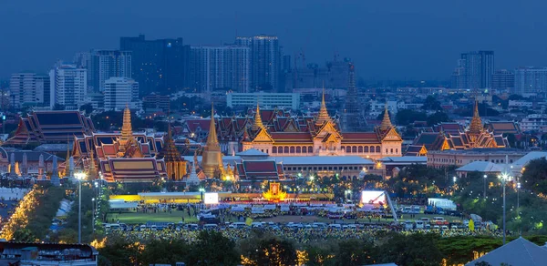 Blick auf Sanam Luang und Grand Palace — Stockfoto
