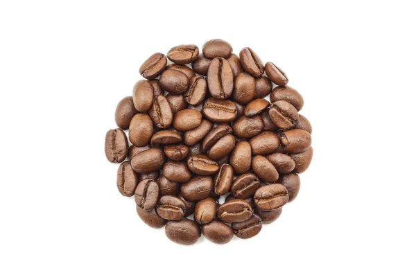 Coffee beans circle shape — Stock Photo, Image