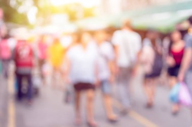 İnsanlar Pazar alışveriş 