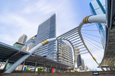 Chong Bangkok'un yaya köprüsü 