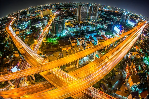 Autostrada Bangkok nel quartiere degli affari — Foto Stock