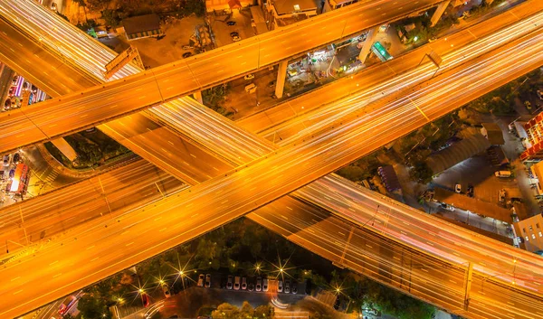 Autopista de Bangkok en el distrito financiero — Foto de Stock