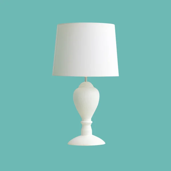 Vintage biała lampa stołowa — Zdjęcie stockowe
