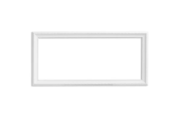 White wooden frame — Stock Photo, Image