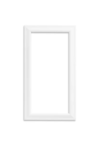 White wooden frame — Stock Photo, Image