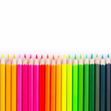 renkli ahşap kalemler