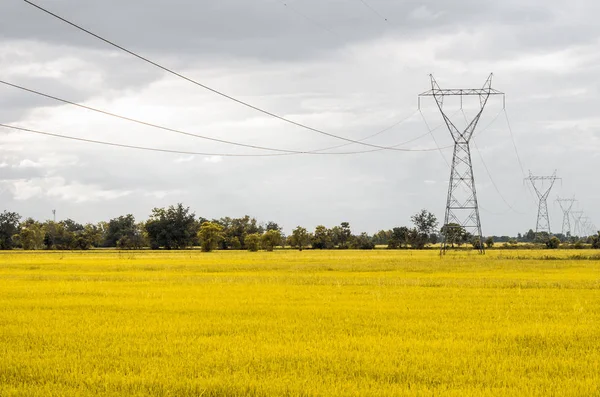 Yüksek gerilim enerji nakil direkleri — Stok fotoğraf