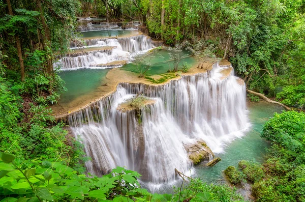 Krajobraz Huai Mae Kamin wodospad — Zdjęcie stockowe
