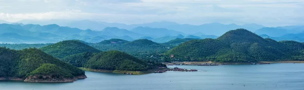 Mountain above Srinakarin Dam Kanchanaburi — Stock Photo, Image