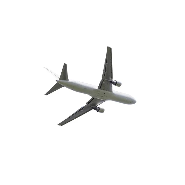 Μοντέρνο γκρι αεροπλάνο — Φωτογραφία Αρχείου