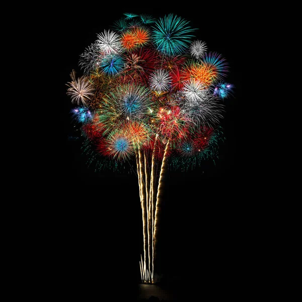 Beautiful bright fireworks — Stock Photo, Image