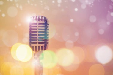 Gümüş Antika mikrofon   