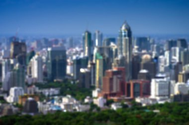 Gün batımında, Bangkok gökdelenler