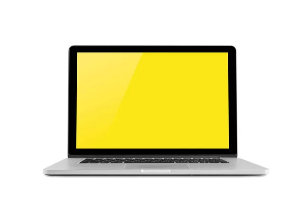 Ноутбук з порожнім екраном — стокове фото