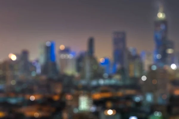 Rascacielos de Bangkok por la noche — Foto de Stock