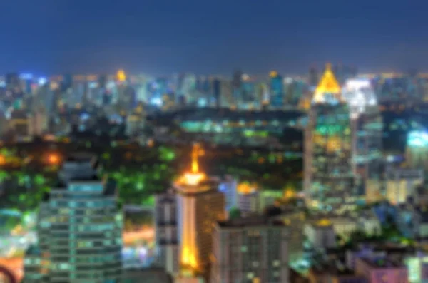 Rascacielos de Bangkok por la noche — Foto de Stock