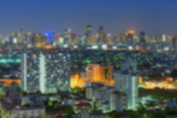 Mrakodrapy v noci v Bangkoku — Stock fotografie