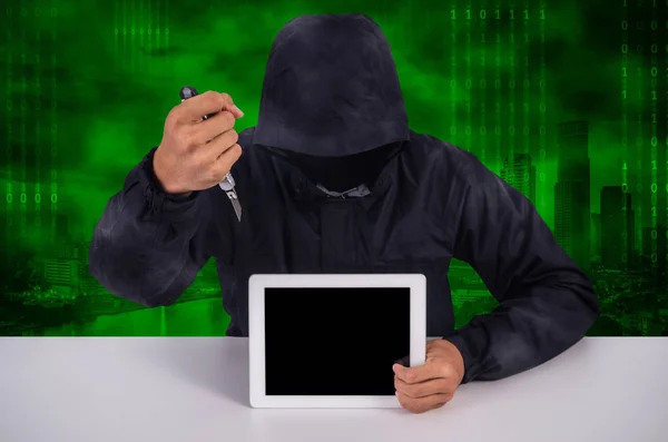 Hacker rubare i dati — Foto Stock