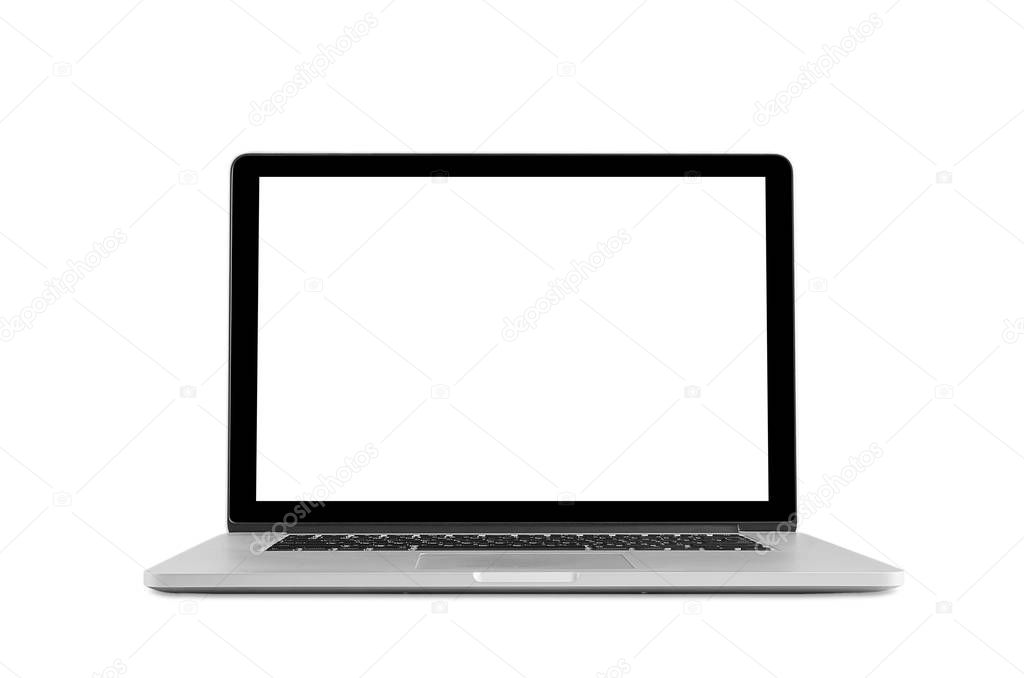  Laptop with blank screen