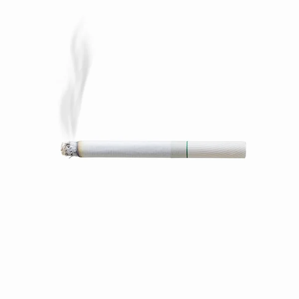 Jedna cigareta kouření — Stock fotografie