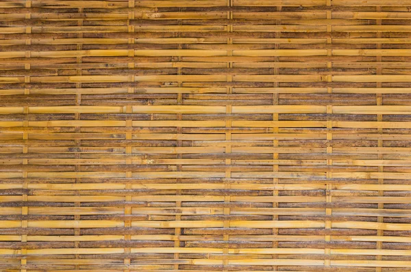 Parete di bambù giallo — Foto Stock