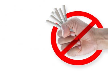 Erkek el holding Sigara