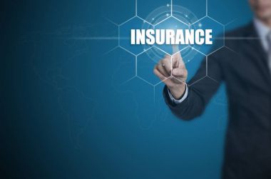 İşadamı acil düğmesini ekran arayüzü