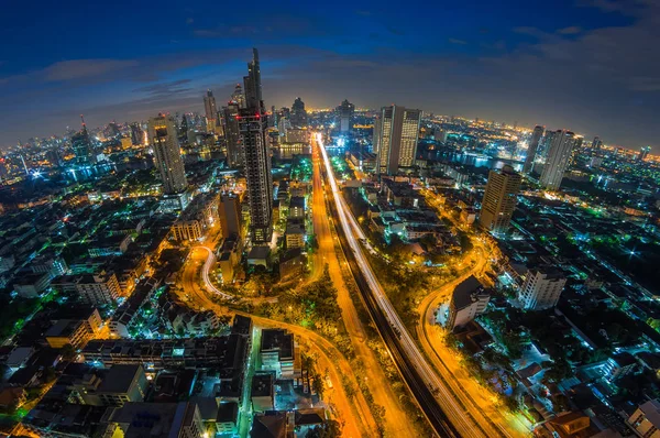 Stadtbild von Bangkok Innenstadt — Stockfoto