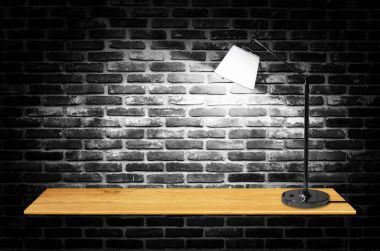 Duvar lambası ile Bookshelf 