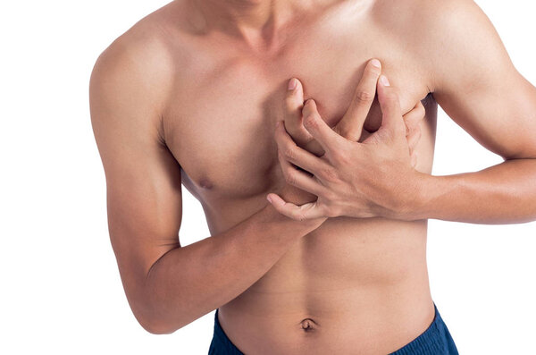 Человек с болью в сердце
