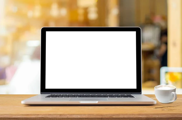 Konceptuella arbetsyta, Laptop — Stockfoto