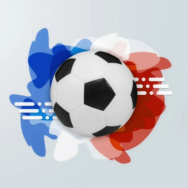 Kolory flagi piłkę i Francji. — Zdjęcie stockowe
