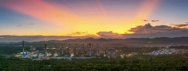 Aerial view of coal-fired power plants. — Stock Photo, Image