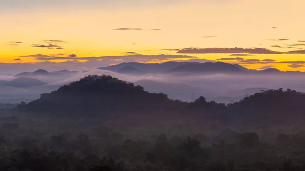 Aerial view, panoramic view of the morning scenery. — 스톡 사진