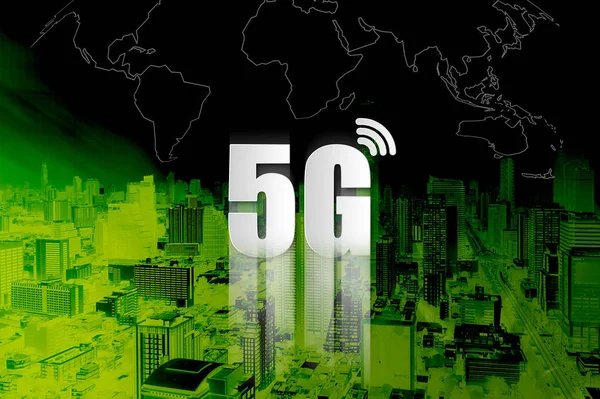 5g Network Internet Mobile — стокове фото