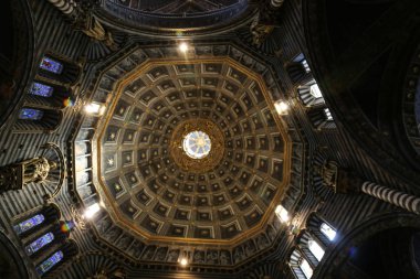 Siena Katedrali İçi, Kubbe, İtalya.